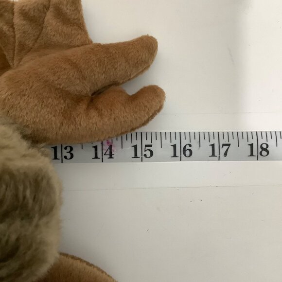 Vtg Brown Moose Elk Plush Stuffed Animal Large Antlers Soft Toy 15" Realistic - Picture 5 of 5